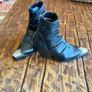 Free People zip boot made in Italy